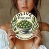 Vintage Olive Tuscany Fruit Tin Sign Wall Decor Home Kitchen Art Gift