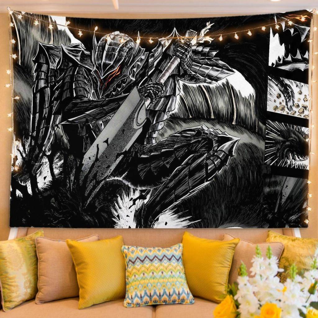 Anime Wallpaper Berserk Sleeve Art Wall Decoration for Bedroom Living Room Home Decor Guts Graphic Tapestry