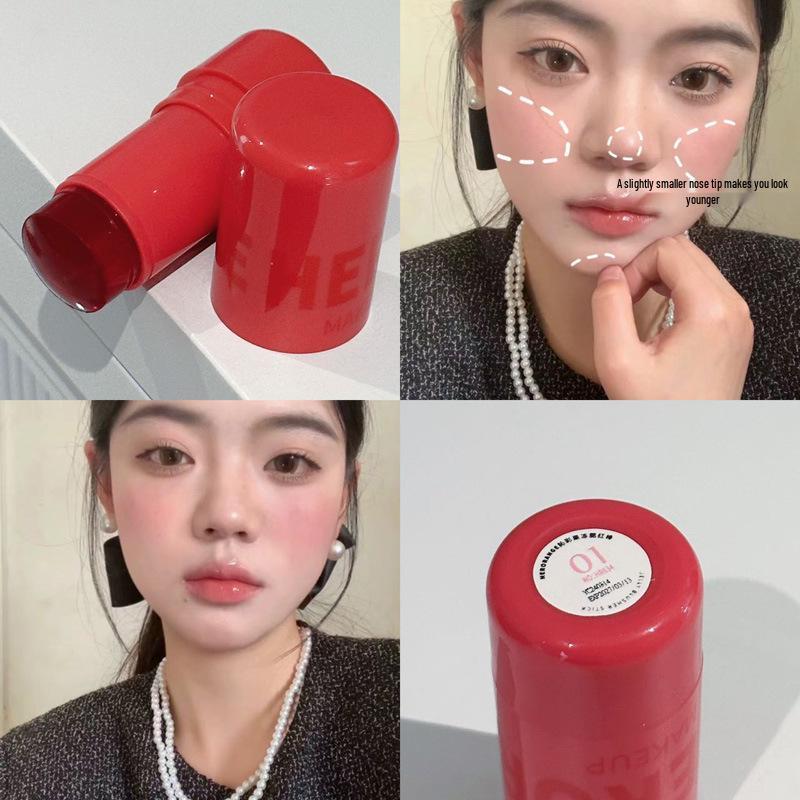 HERORANGE Jelly Blush Stick: Dual Use Lip & Cheek, Long-Lasting, Youthful Glow, Vibrant Color, Skin-Melting Formula.