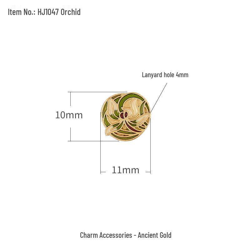 Birth Flower Gourd Bracelet & Necklace: Prosperity & Fortune DIY Bead Accessories