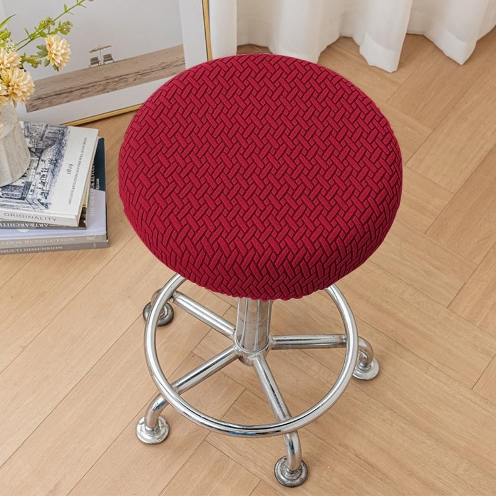 Stretchable Bar Round Stool Cover Thickened Stool Cushion Cover Soft Seat Chair Slipcover