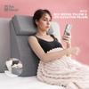 Bed Wedge Pillow & Leg Elevation Pillow, Memory Foam Reading Pillow Support for Neck, Back, Leg, Detachable Incline Cushion for