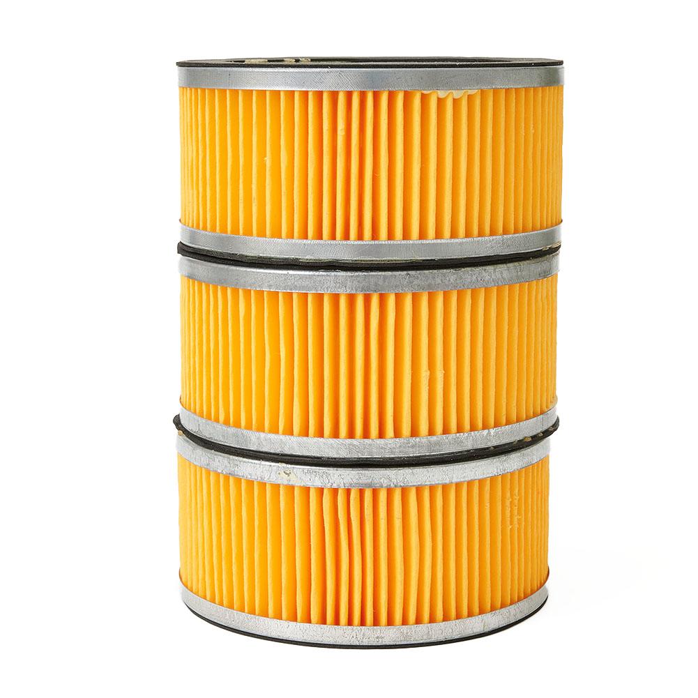 Set mit 3 zylindrischen Lufteinlass-Kompressor-Elementfilter-Baugruppen, Ersatzteile für Luftkompressorsysteme