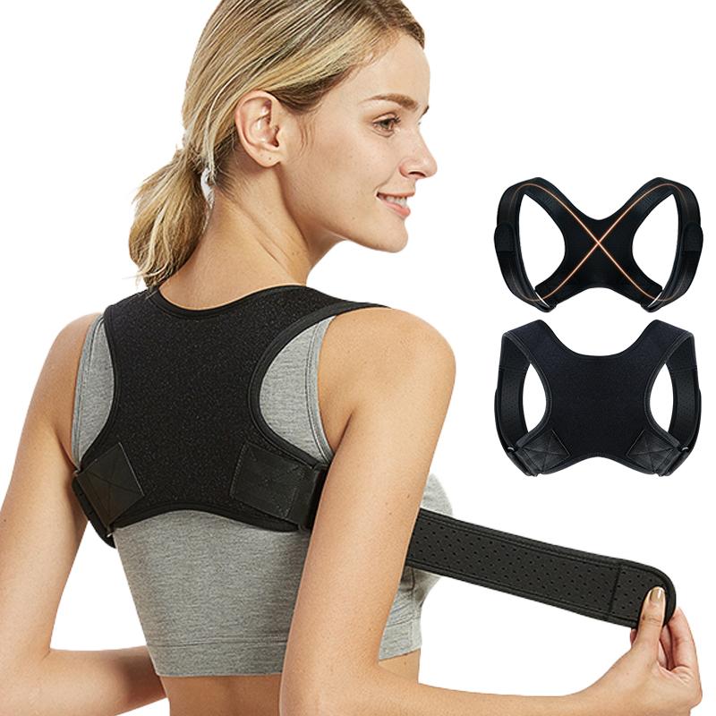 Works Upper Adjustable Back Brace Straightener Posture Corrector for Men Women Back Support Brace
