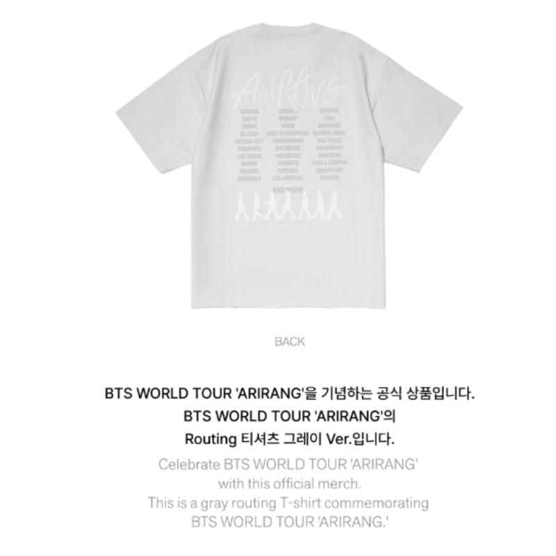 [PRE-ORDER]BTS S/S Tour T-BTS WORLD TOUR Official Merch