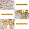 Modern Crystal Chandeliers Ceiling Light, Fireworks Chandelider, Gold Crystals Ceiling Lights, 8 G9 LED, For Living Room, Bedroom, Dining Room