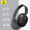 Căști Wireless Baseus Bluetooth 5.3 Căști Nivel HIFI Driver de 40mm Căști Pliabile Over-Ear 70H Timp de Redare Audio Spațial