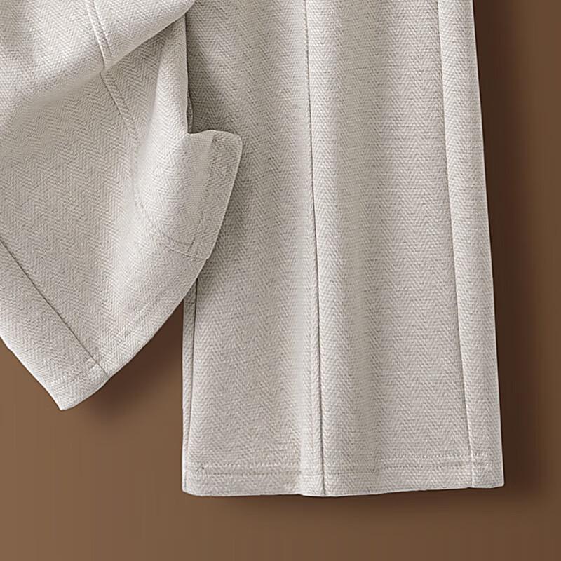 Women's Wool Blend Acetate Drawstring Relaxed Casual Pants