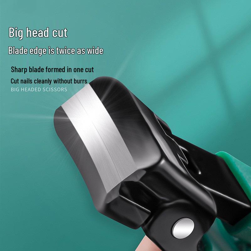 Anti-Splash Oblique Head Nail Clippers for Thick Nails – Cross-Border Tools