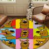 Scoo-dog Mystery Night Round Rug for Livingroom,Bedroom, Palyroom, Chair Rug, Area Rug, Circle Carpet, Large Size Fan Christmas Gift