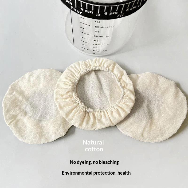 Cotton Jar Strainer Cloths Reusable BPA Free Unbleached for Filtering Juice Herbal Tea Nut Milk Daily Kitchen Use