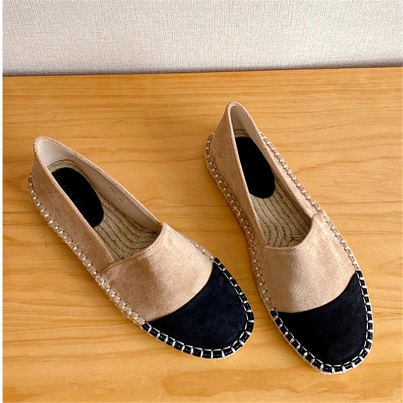 

Соломенные туфли рыбака с круглым носком, женские эспадрильи, балетки для прогулок на открытом воздухе, женские тапочки на толстой платформе и подошве 41 верблюд