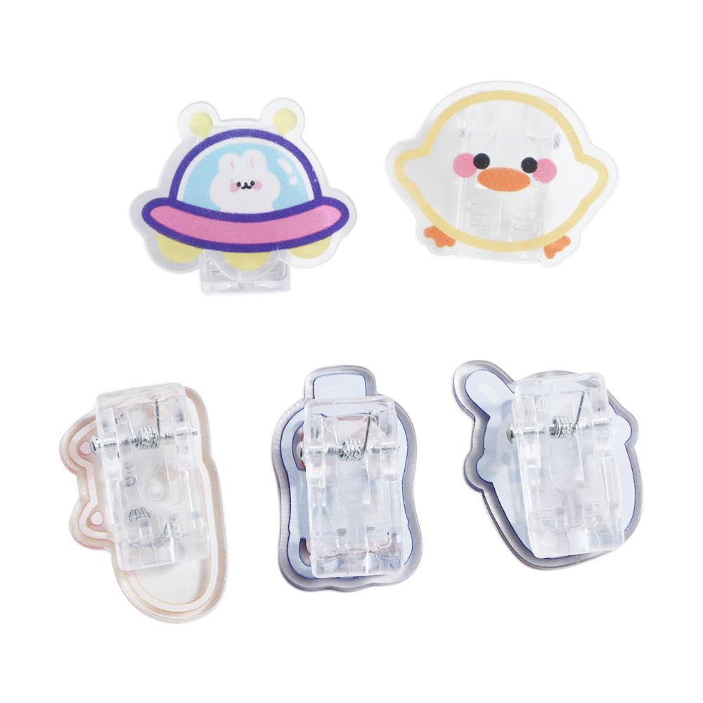 Stationery Page Holder Index Clamp Snacks Sealing Clip Paper Clip Binder Clips Transparent Clip