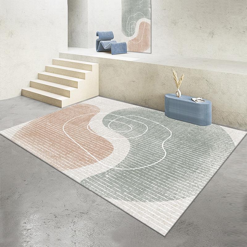 Stain-Resistant, Easy-Care Wabi-Sabi Crystal Velvet Living Room Carpet