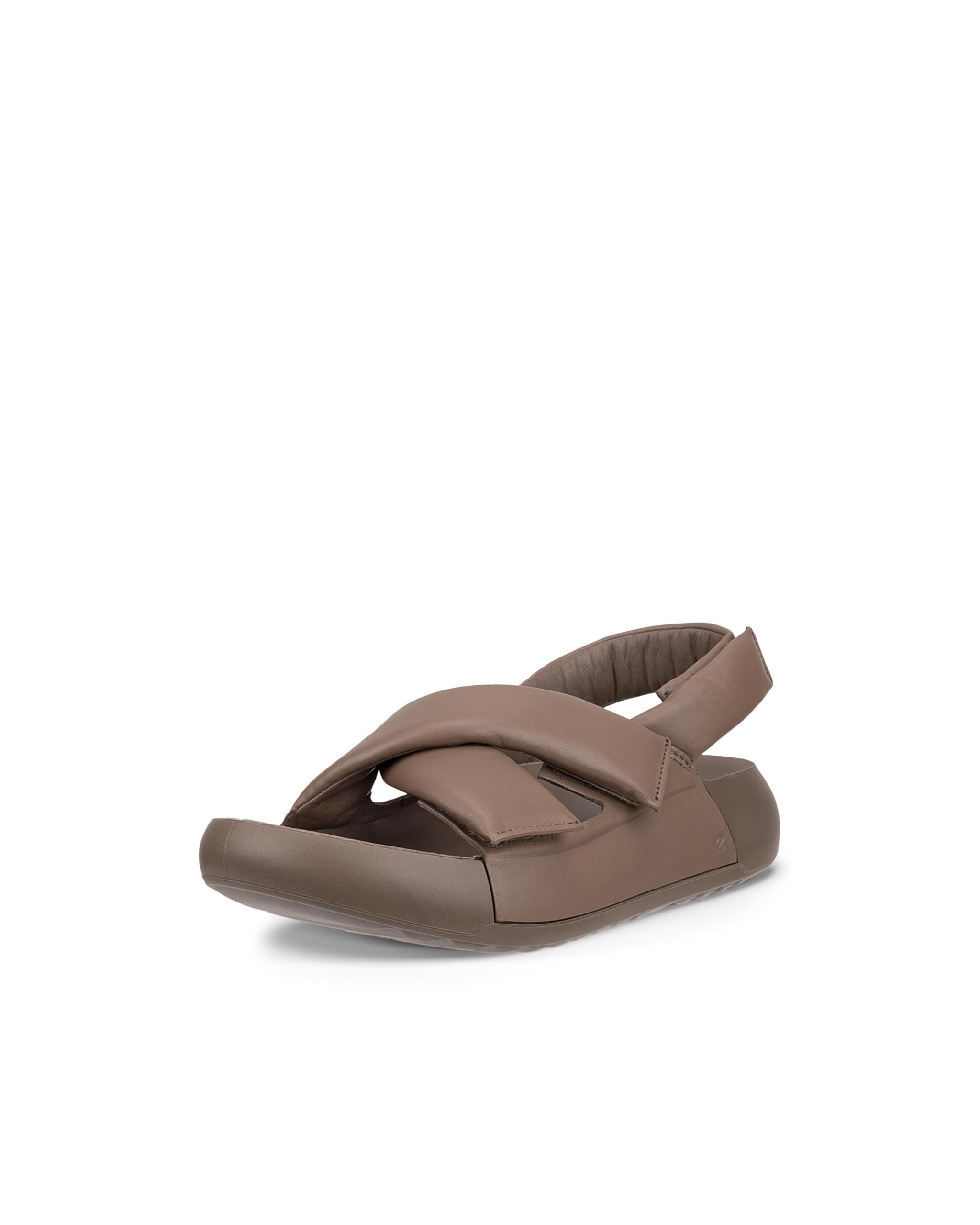 

ECCO Cosmo PF Genuine Leather Women s Puffy Strap Sandals, 20665301674, Taupe, Size 23.5 cm, 3E