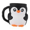Ice Cream Pint Holder PLA Cartoon Penguin Insulated Ice Cream Pint Container Cup Sleeve with 2 Spoons for Home