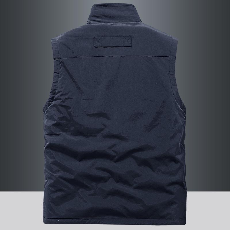 Herre Outdoor Dobbeltsidig Fleecevest - Tykkere Høst/Vinter Polarfleece Vest