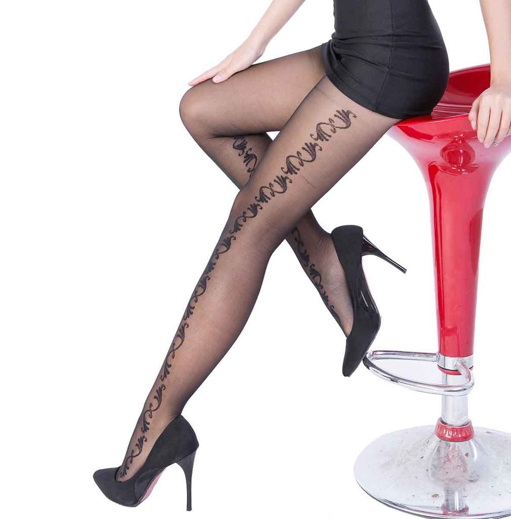 Punčochy se vzorem Palermo Punčocháče se vzorem 30 Denier Palermo č. 651 [OMOSIROKURABU]