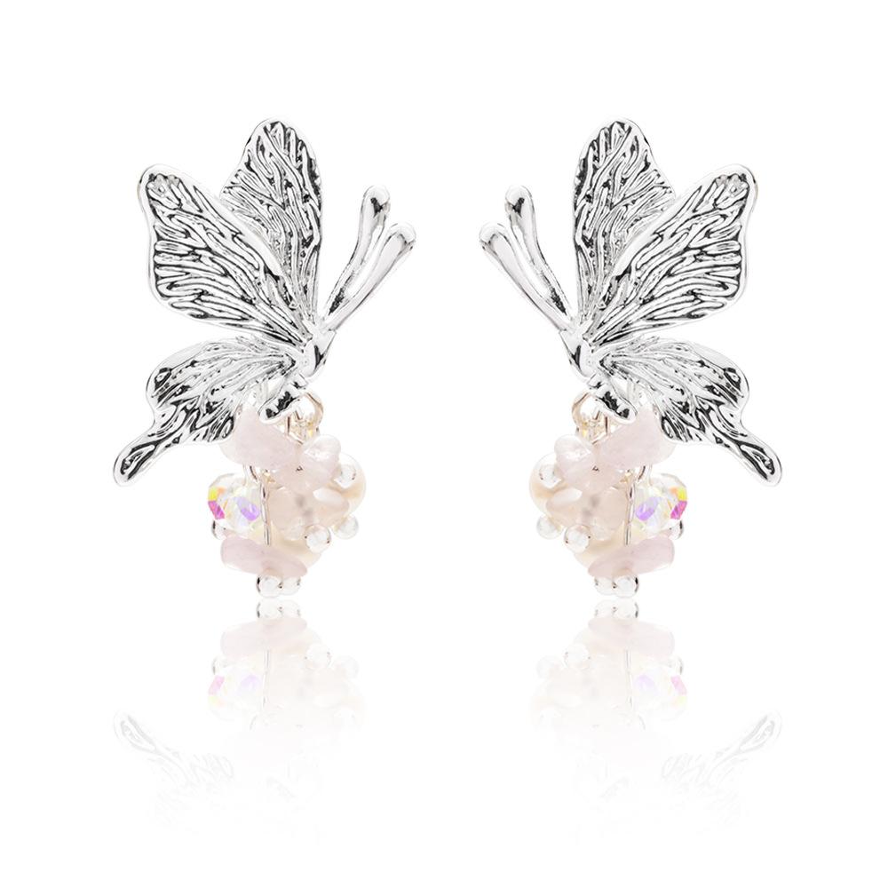 

Модні сережки-краплі для жіночих прикрас рожевий