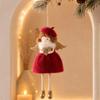 Handmade Christmas Tree Pendant Plush Angel Xmas Plush Decor Christmas Hanging Charm  Home Festive