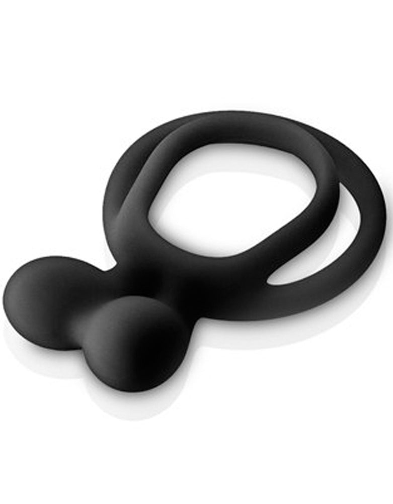 Double Cockring Noir Avec Stimulateur De Clitoris Cc5710050010