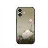 Rose Purple Lotus flower Peony Phone Cover Case for Apple iPhone 16 15 14 Plus 13 12 Mini 17 Pro Max + 16E Air 16+ ProMax Casing