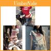 T-shirt in cotone con stampa di lettere Rosie Girl a maniche corte per stile street giovanile