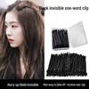 Black U-Shaped Bobby Pins for Updo and Hair Fixation - Thick, Secure Side and Back Clips for Stray Hair.