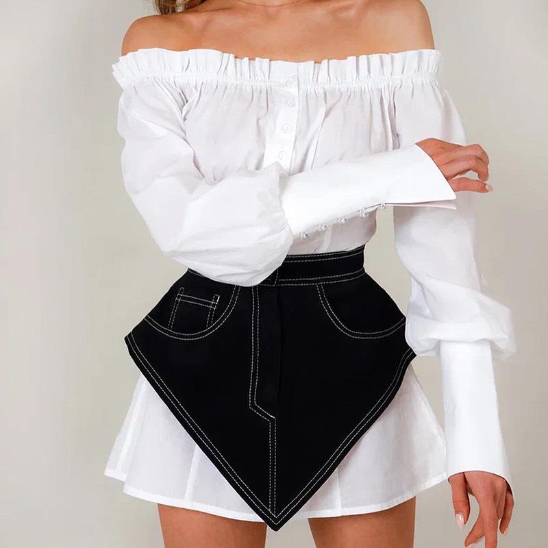 Corset en jean Mode Européenne: Vêtements d'été polyvalents pour femmes - Nouvelle arrivée