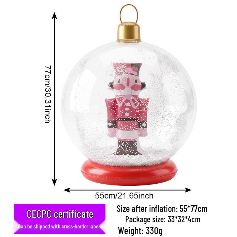 New Inflatable Christmas Ball for Outdoor Courtyard Decor and Party Decorations