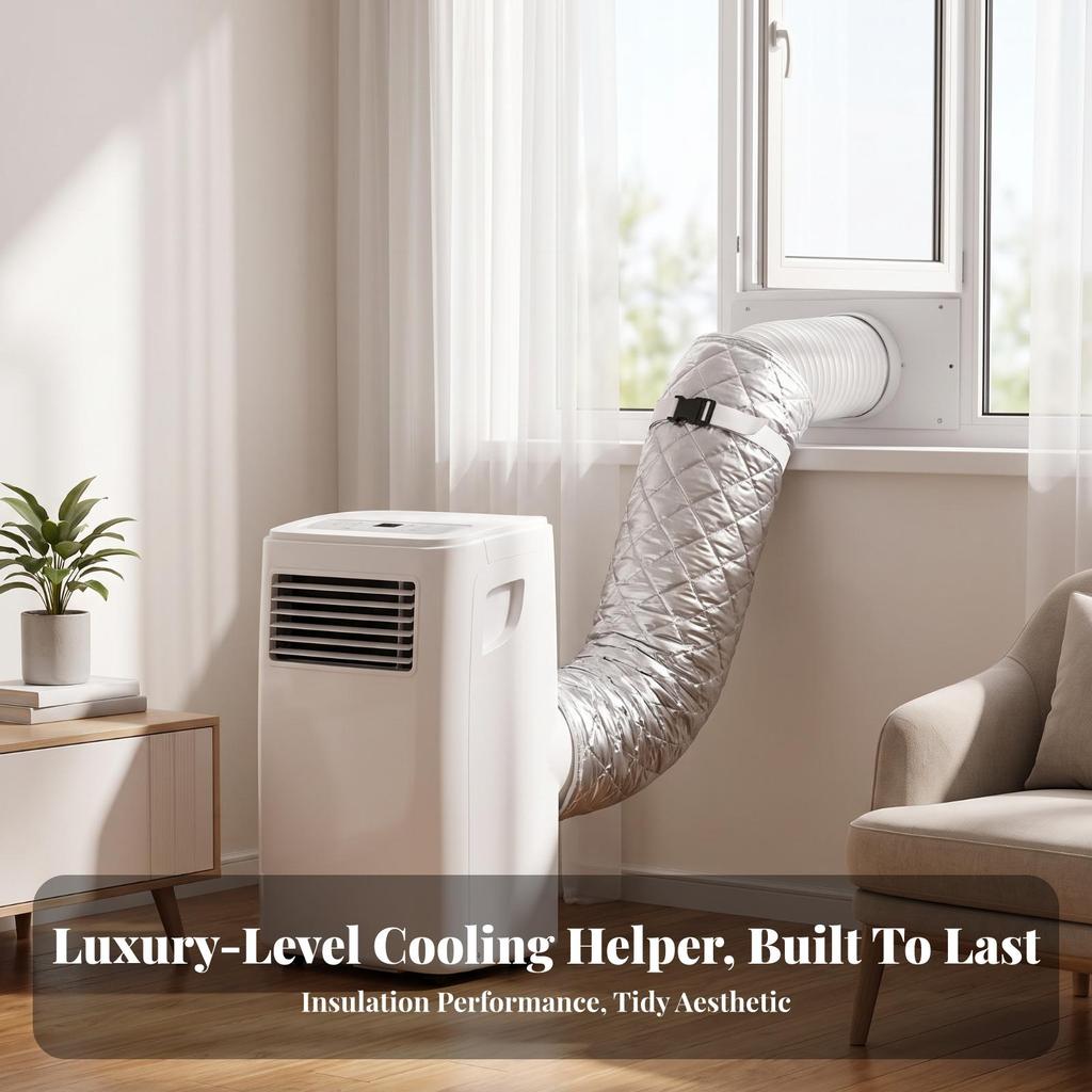 Portable Air Conditioning Insulation Sleeve Noise Reduction for Home, Apartment