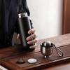 SamaDOYO 304 Stainless Steel Double Layer Insulated Cup Tea Water Separation Brewing Cup Portable Cup Travel Tea Set