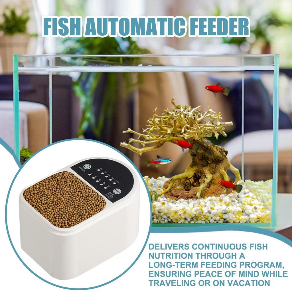 Automatic Fish Feeder For Aquarium Adjustable Auto Feeder For Fish Tank Smart Timer Automatic Feeding Accessories