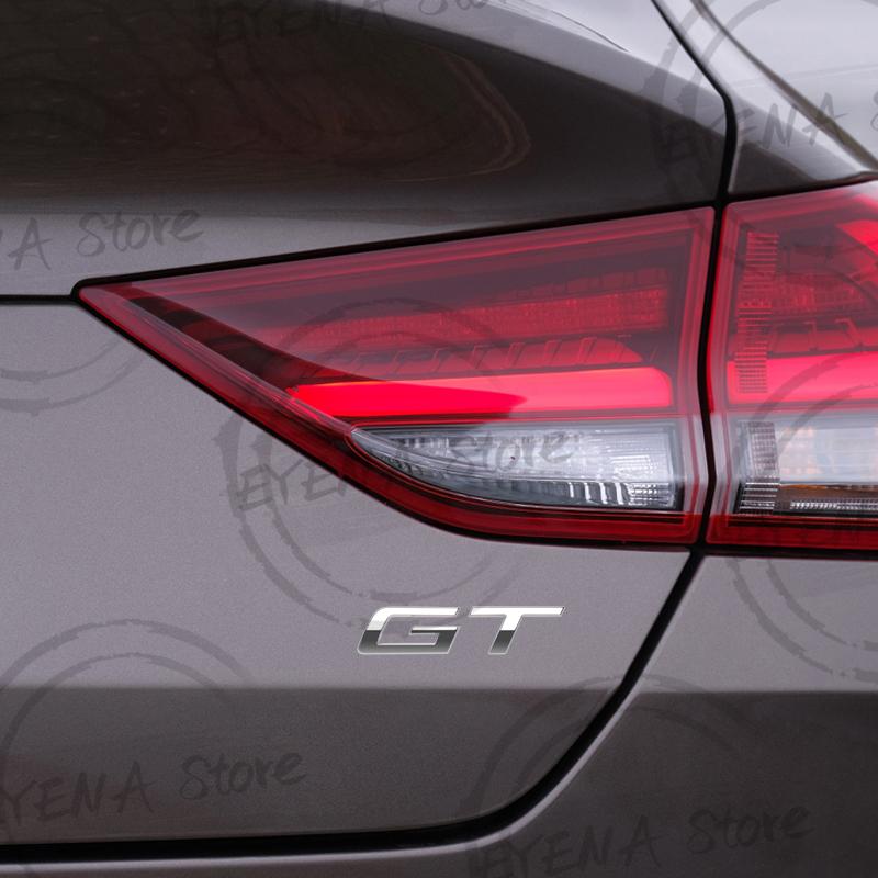 UNYG8 GT Logo 2025 Neue Schrift Metallplakette Aufkleber Auto Kofferraum Heck Karosserie Emblem Für Peugeot 308 208 3008 408 2008 4008 5008 508 RCZ