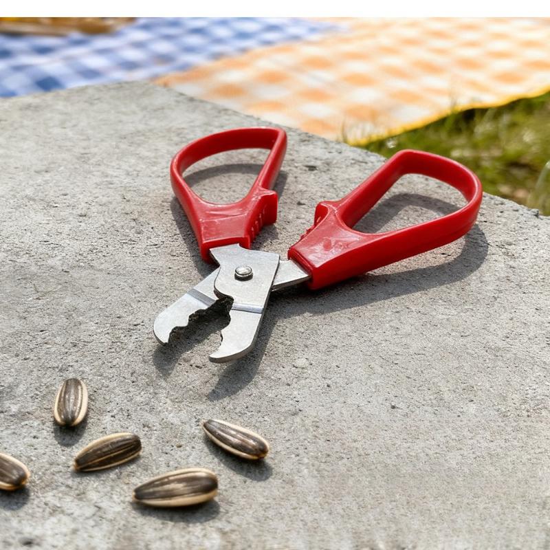 Stainless Steel Nut Cracker Multi-Function Sheller for Sunflower Seeds Peanuts Pistachios Hazelnuts Walnuts Kitchen Gadget Gift