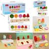 Kids Wooden Pretend Play Ice Cream And Lollipop Set With Interactive Logic Toys For Children