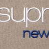 Supreme Classic Logo Hooded Sweatshirt Taupe