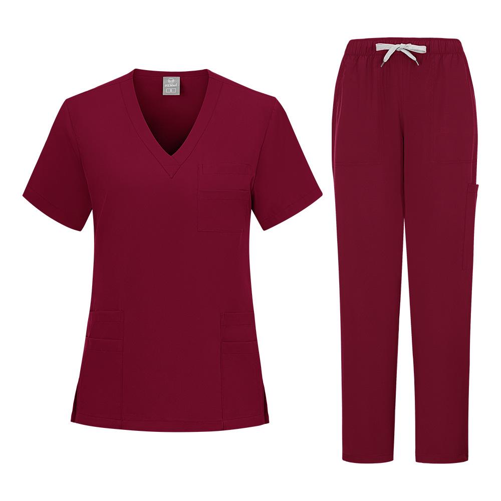Unisex Medical Scrub Suit - Sweat-Absorbing, Heat-Dissipating Workwear for Hospital Operating Rooms