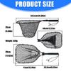 Collapsible Handle Fishing Net Fish Landing Net Saltwater Fishing Equipment Silicone Mesh for Safe Fish Catching
