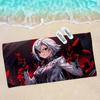 Genshin Impact Arlecchino Beach Towel Colorful Bath Towels for Girl Microfiber Quick Dry Sand Free Beach Yoga Gym Pool