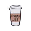 Brooch Alloy Trendy Pin With Charming English Letter Design Inspired By Coffee Cups For Enthusiasts Fashion