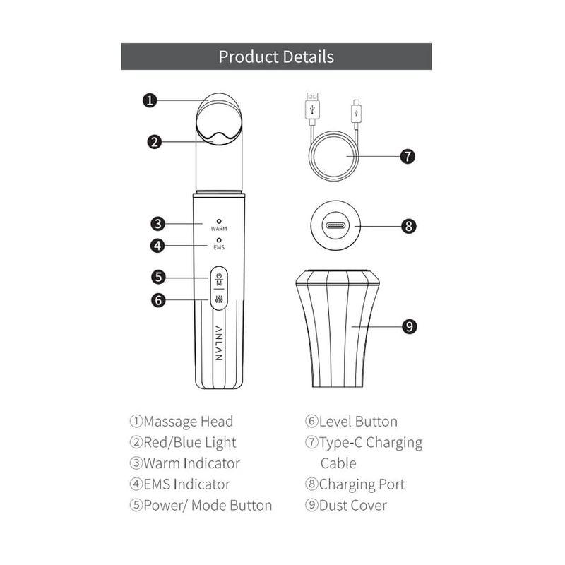 ANLAN - 2 In 1 EMS Eye Beauty Device