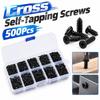 500Pcs Metal Cross Self-Tapping Screws M2 M2.5 M3 Laptop Screws New Repair Screws Computer Repair
