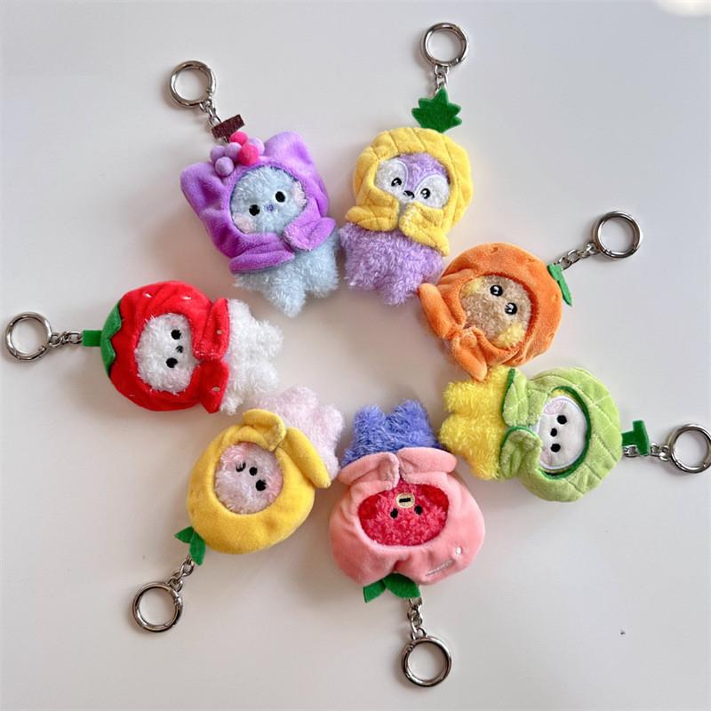 Fruit Animal Plush Keychain Cartoon Stuffed Doll Bag Pendant Decoration Gift
