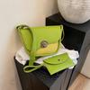 High-end Niche Design Commuting Shoulder Bag French Atmosphere Shaped Underarm Simple Lock-up Small Square