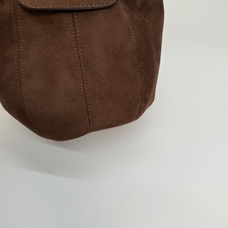 PU Suede Bucket Bag Women's Crossbody Shoulder Tote with Drawstring Closure Fashion Mini Handbag