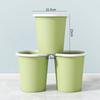Household Striped Plastic Trash Can