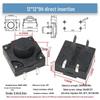 Waterproof Dustproof Vertical 4-Pin Micro Switch 12*12 Push Button (4.3/5/7/8/10/12mm)