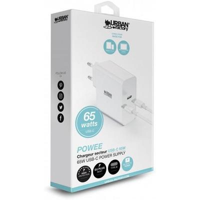 Síťová nabíječka USBC - URBAN FACTORY - POWEE - 65W - PSC65UF
