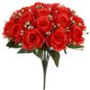 Mini Real Happy Flower 18 Head Crystal Grass Bouquet Rose Flowers Decorative  Home Decorative